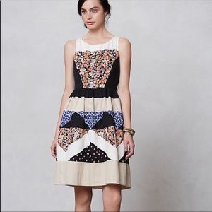 Anthropologie Leifnotes Patchwork Dress